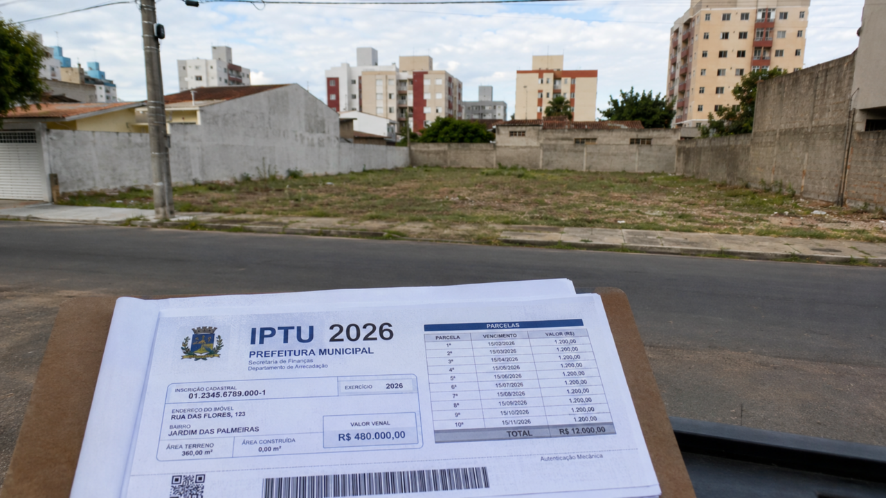 Terreno vazio paga mais IPTU? A regra municipal que pega proprietários de surpresa