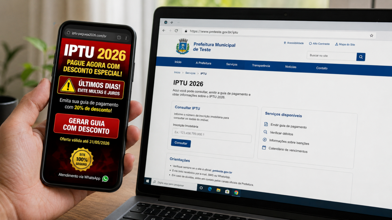 Perdeu o boleto do IPTU? Veja como emitir a segunda via sem cair em site falso