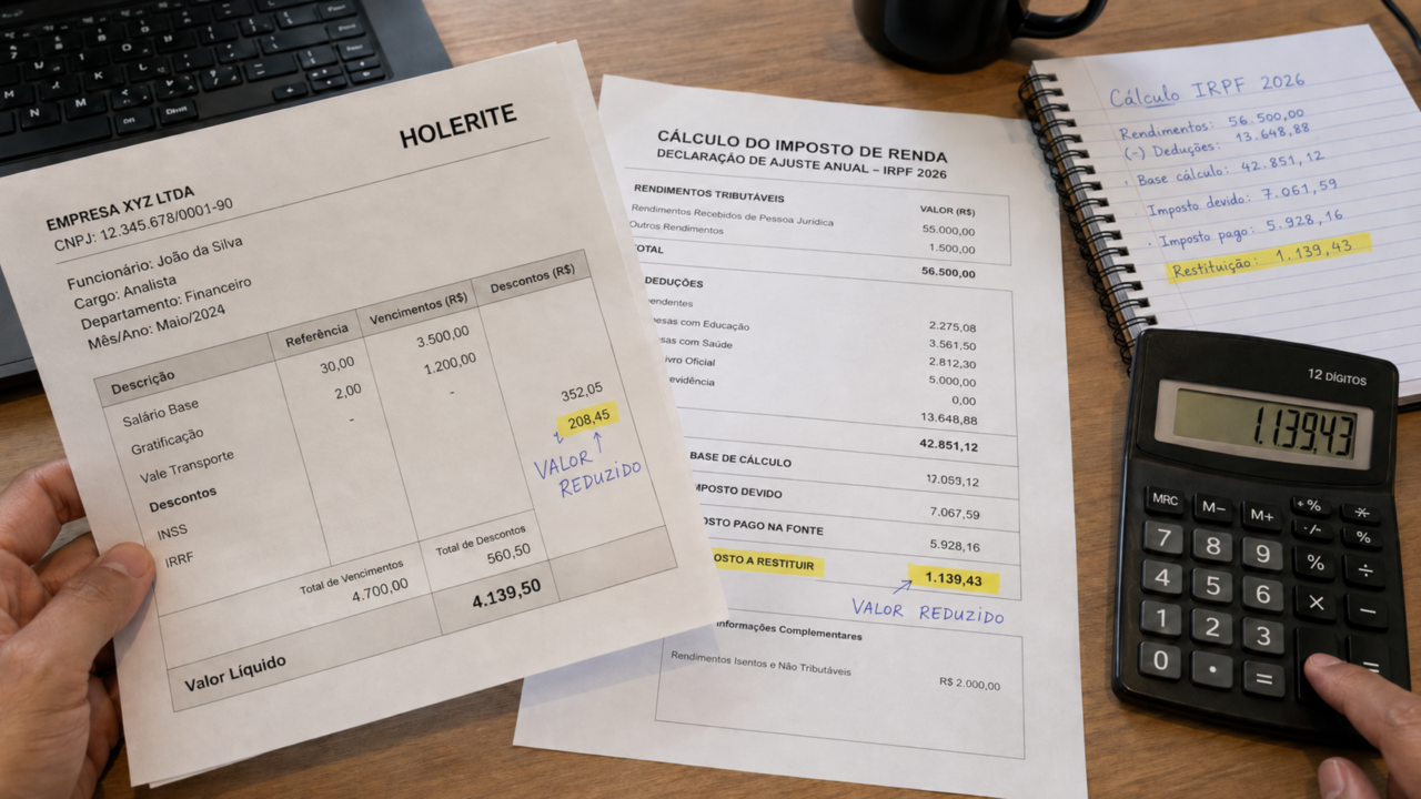 Nova tabela do Imposto de Renda em 2026 muda o desconto para milhões de brasileiros