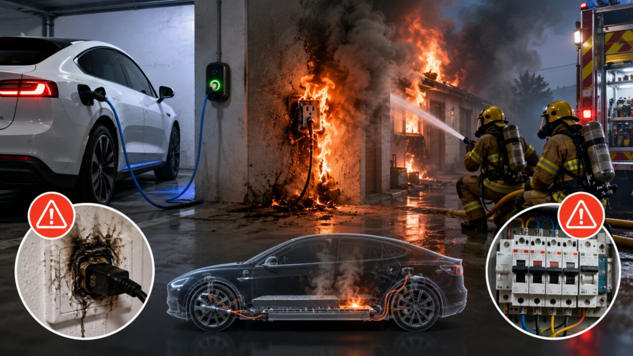 Imóveis sem estrutura e bombeiros que não sabem como apagar incêndios: os perigos de carregar um carro elétrico em casa