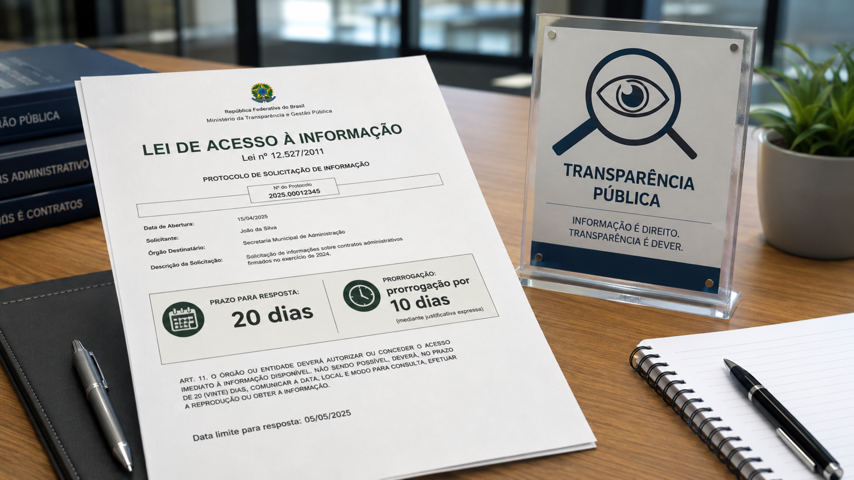 Órgãos públicos têm até 20 dias para entregar informação e o cidadão não precisa explicar o motivo