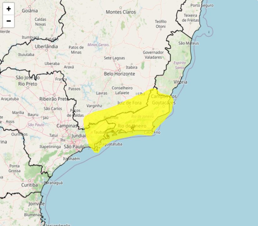 Inmet alerta que cariocas, mineiros e paulistas devem se preparar para tempestade nesta 4°feira, 27