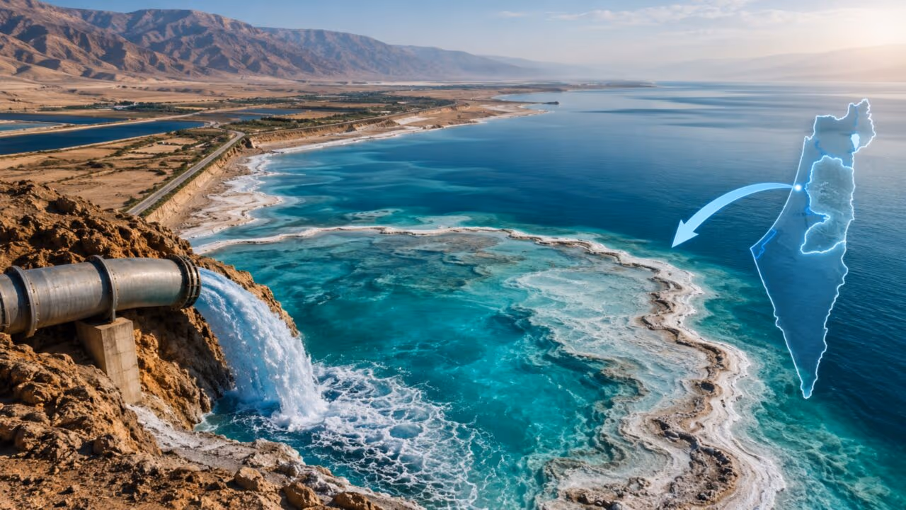Israel está se preparando para inundar o Mar Morto