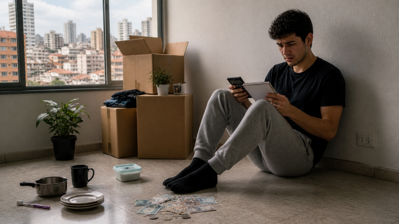 Morar sozinho virou luxo? A conta que assusta jovens trabalhadores antes da mudança