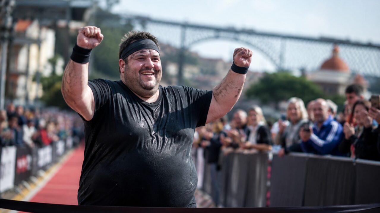 Júlio perdeu mais de 110 quilos e foi com 200 que acaba de correr uma maratona no Porto