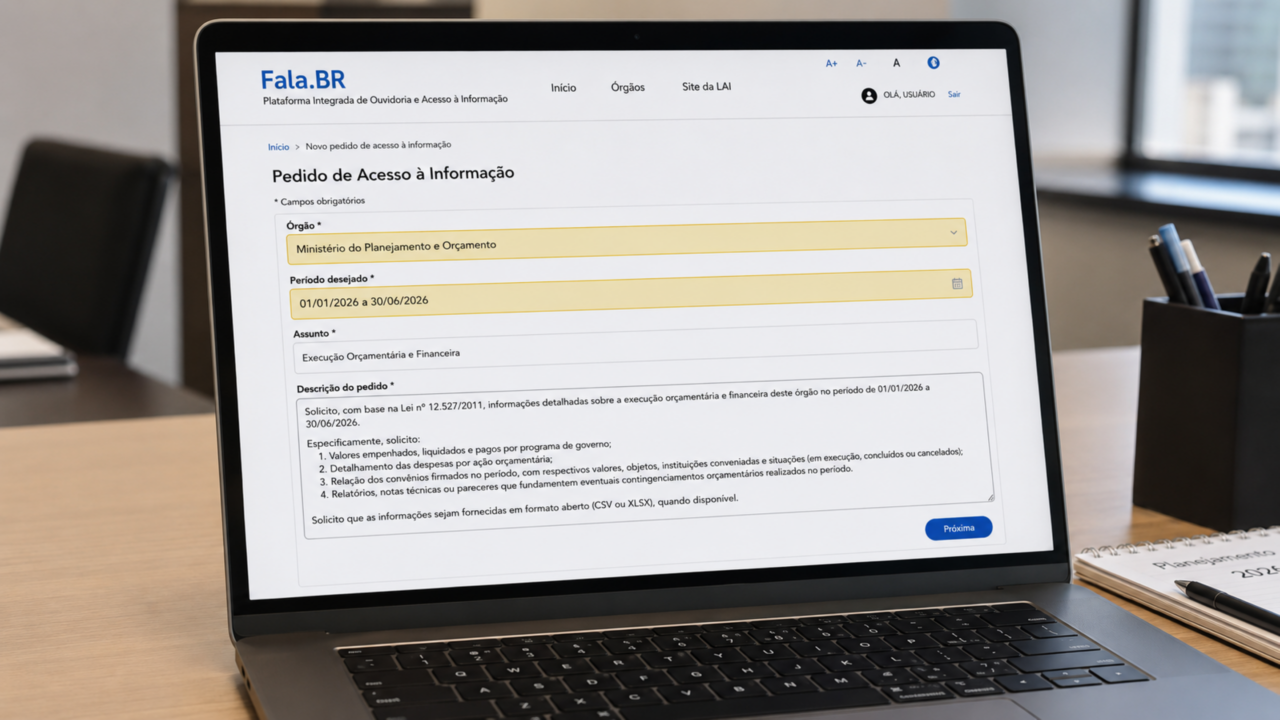 Pedido pela Lei de Acesso à Informação pode falhar por um erro simples na forma de solicitar