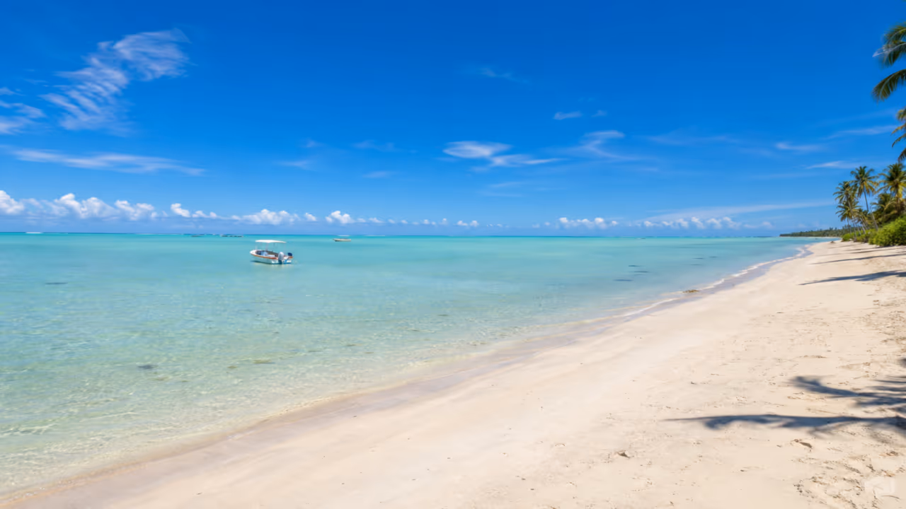 O paraíso em Alagoas onde a maré baixa revela águas claras, recifes e bancos de areia impressionantes