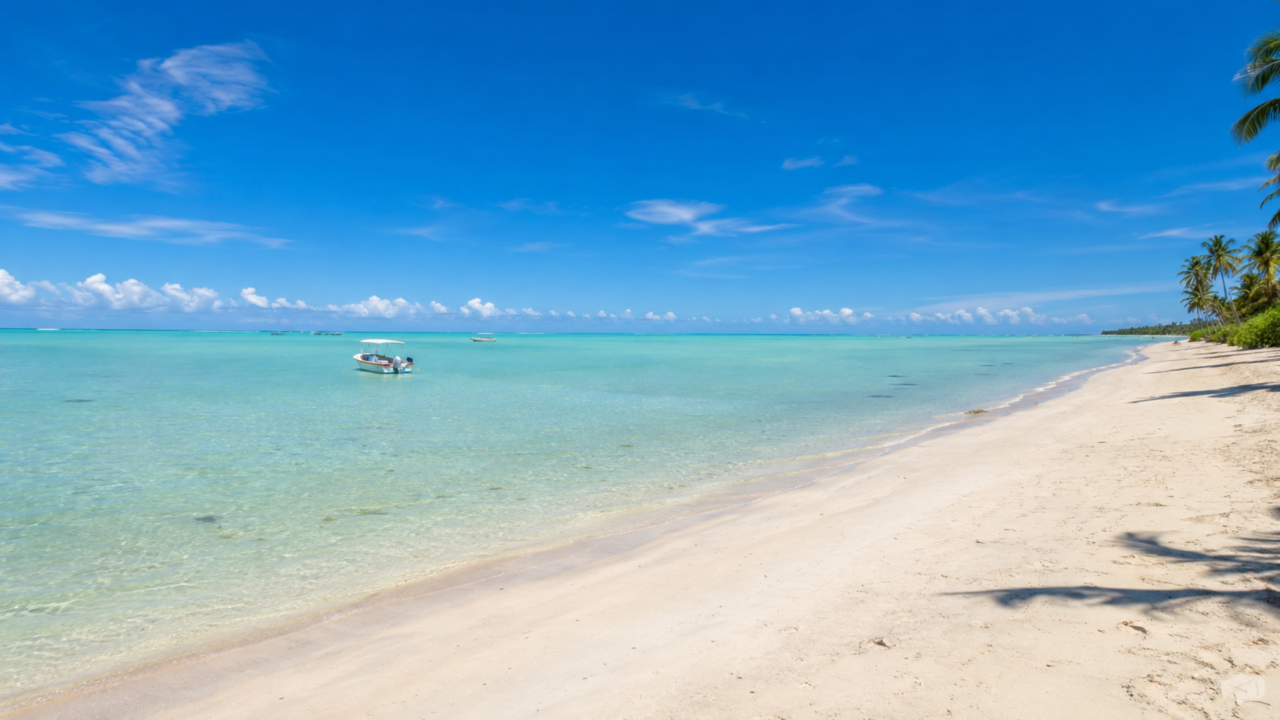 O paraíso em Alagoas onde a maré baixa revela águas claras, recifes e bancos de areia impressionantes