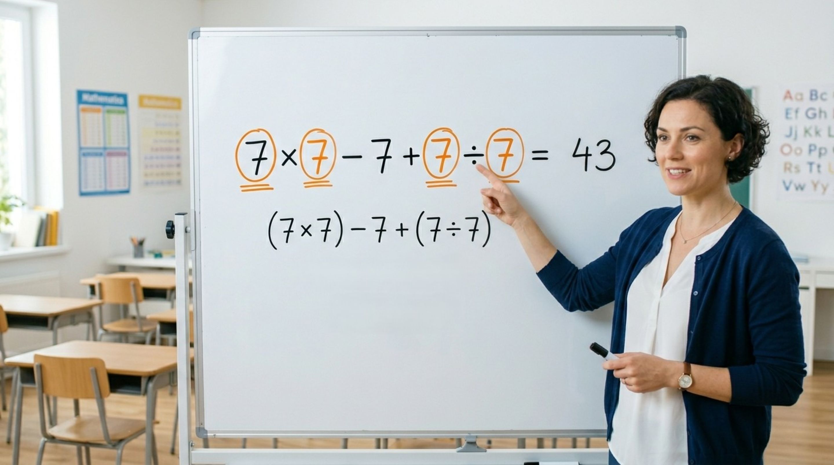 Quanto é 7 × 7 – 7 + 7 ÷ 7? A resposta é tão simples que muitos acham que erraram o resultado