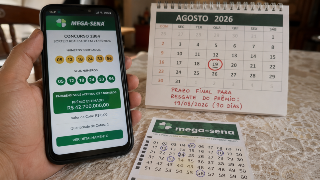 Bilhete premiado da Mega-Sena tem prazo para ser resgatado: o erro que pode custar milhões