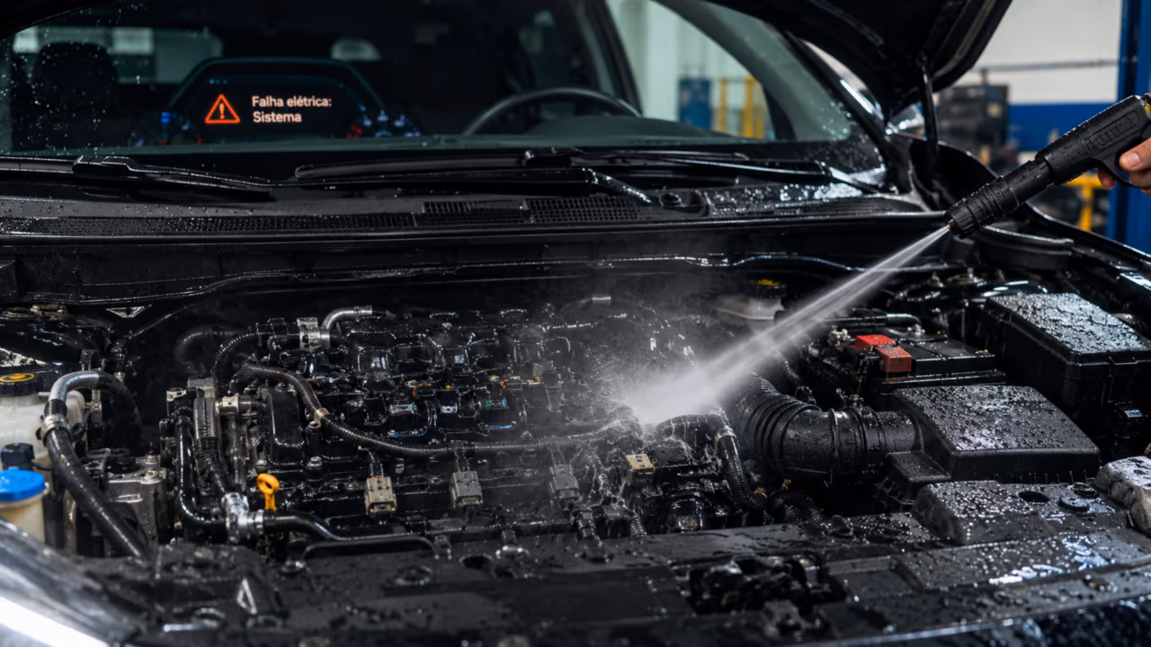 Motor limpo impressiona, mas esse cuidado errado pode causar falha elétrica e dor de cabeça