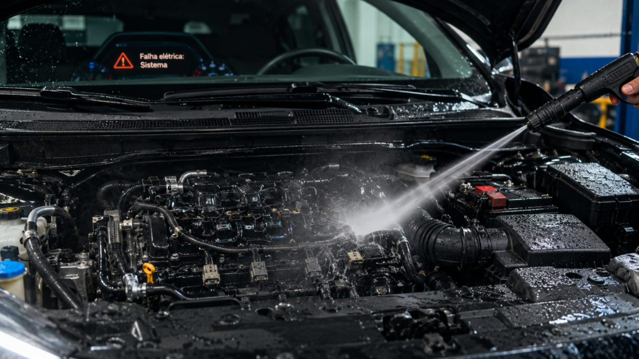 Motor limpo impressiona, mas esse cuidado errado pode causar falha elétrica e dor de cabeça