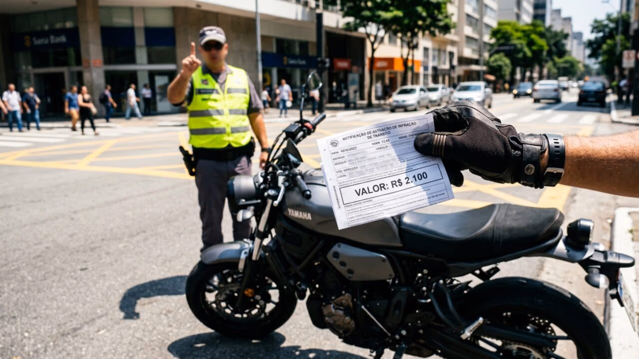 Nova regra em vigor proíbe motos com passageiros e multa pode chegar a R$ 2.100