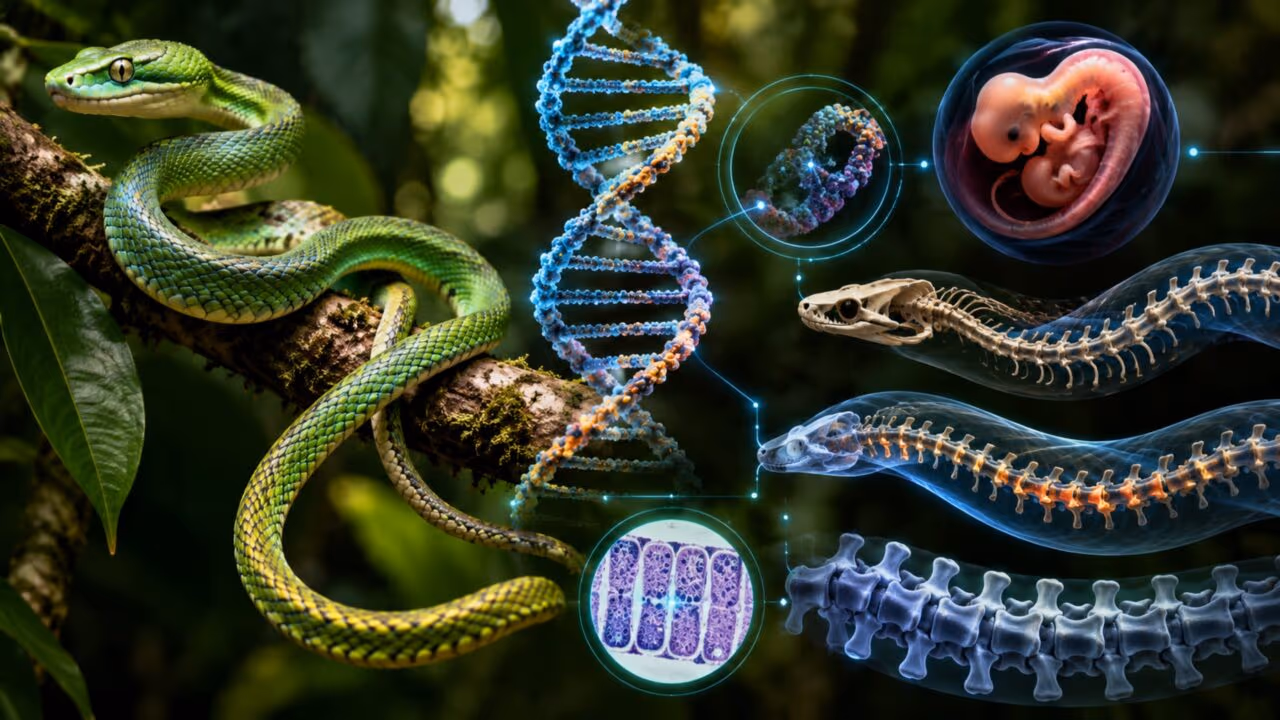 Mudanças genéticas podem explicar as caudas mais longas em cobras arborícolas