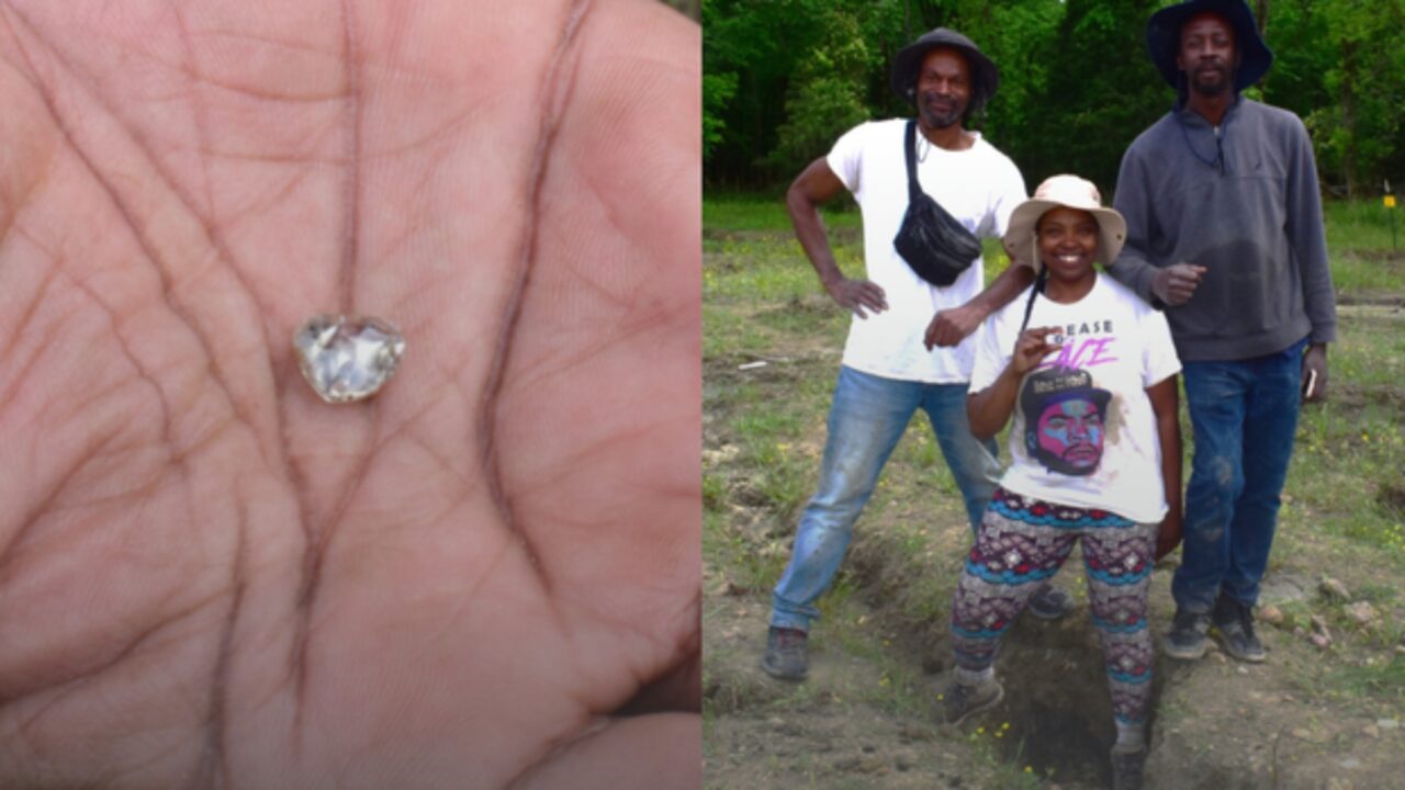 Mulher encontra diamante branco de 3,09 quilates em parque estadual