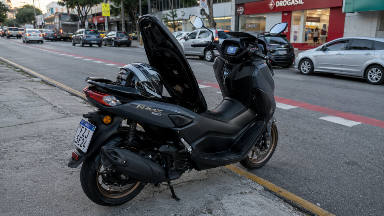 Nem scooter comum, nem moto de trabalho, a Yamaha de 160 cilindradas que une conforto e economia sem embreagem