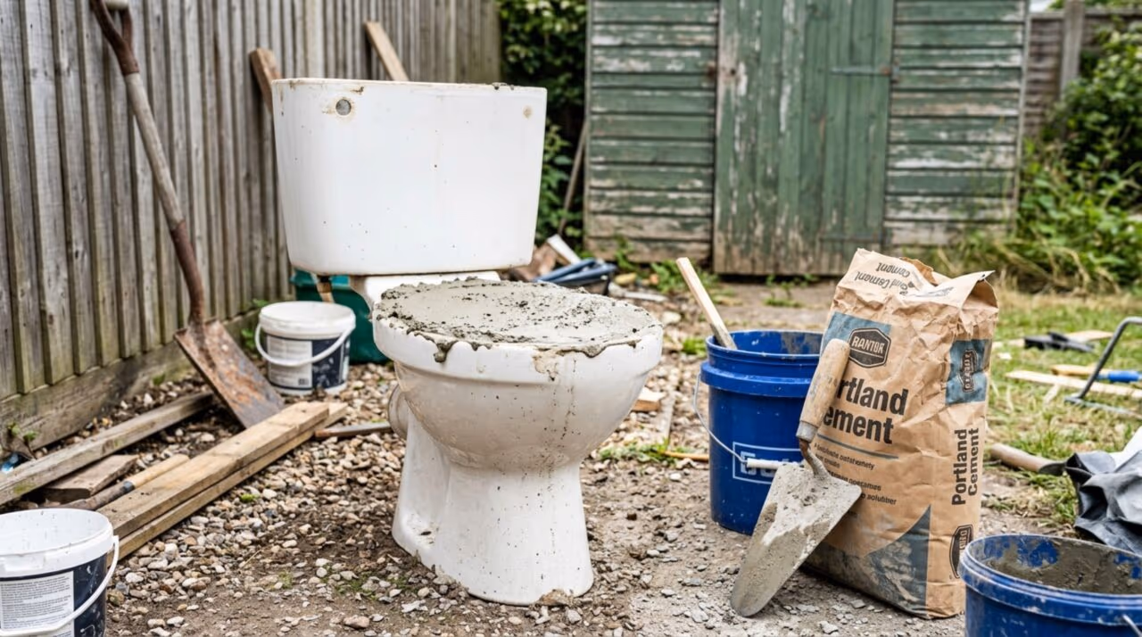 Despejar cimento em vaso sanitário velho: para que serve e por que é recomendado