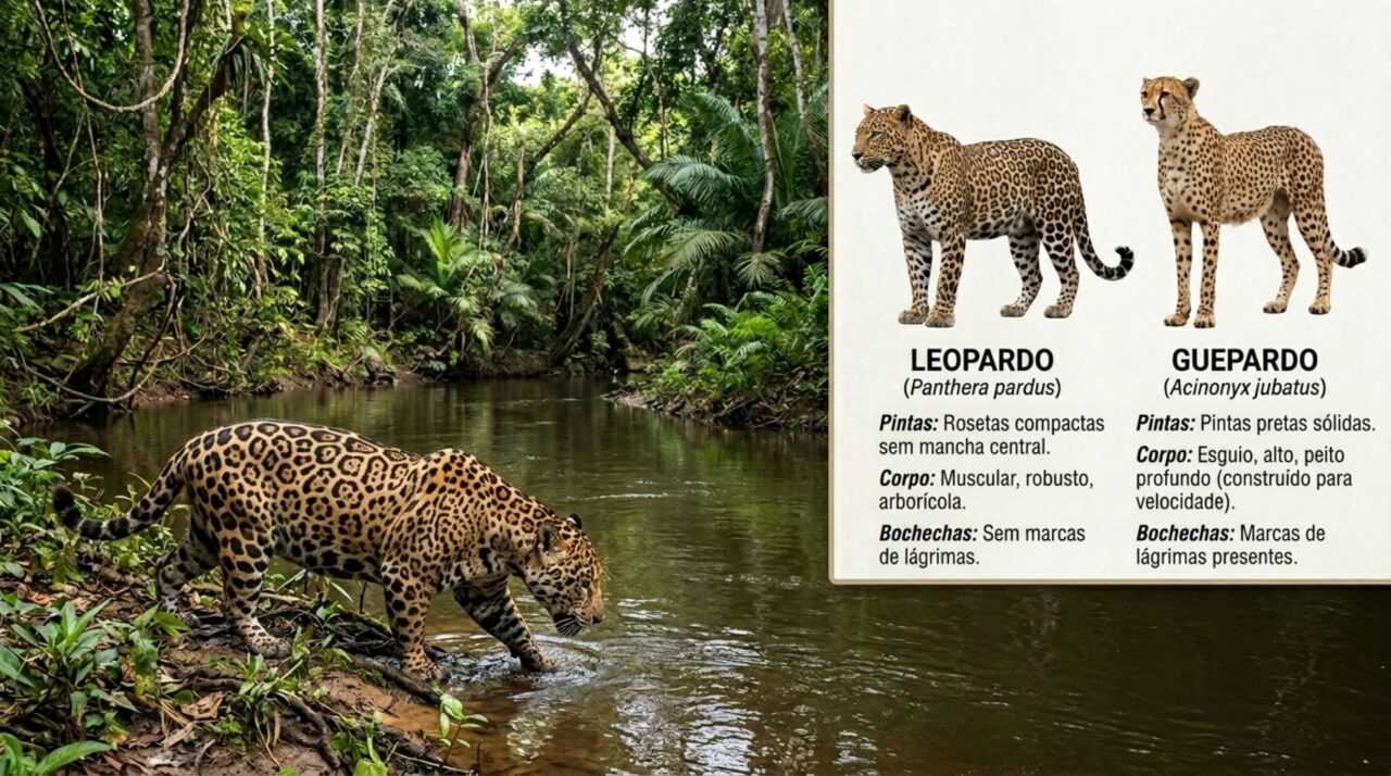 Qual a diferença entre onça-pintada, leopardo e guepardo e por que só a onça existe no Brasil?