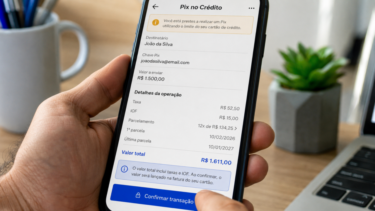 Usar Pix no crédito parece solução rápida, mas pode virar uma dívida difícil de controlar