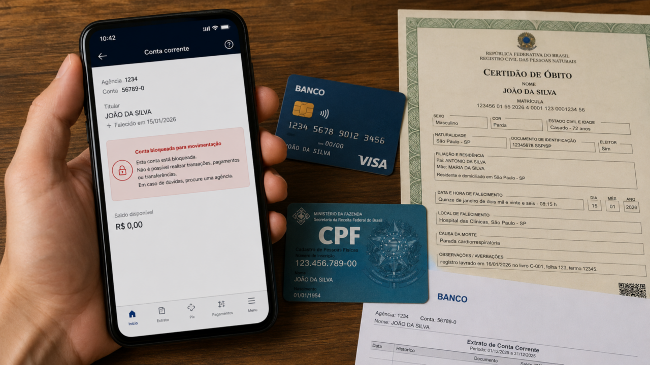 CPF de pessoa falecida não some: veja o que acontece com banco, dívidas e inventário