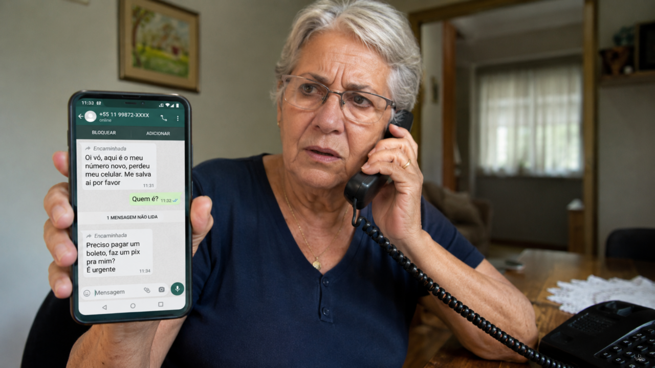 “Mãe, troquei meu número”: o golpe simples que faz famílias perderem dinheiro pelo WhatsApp