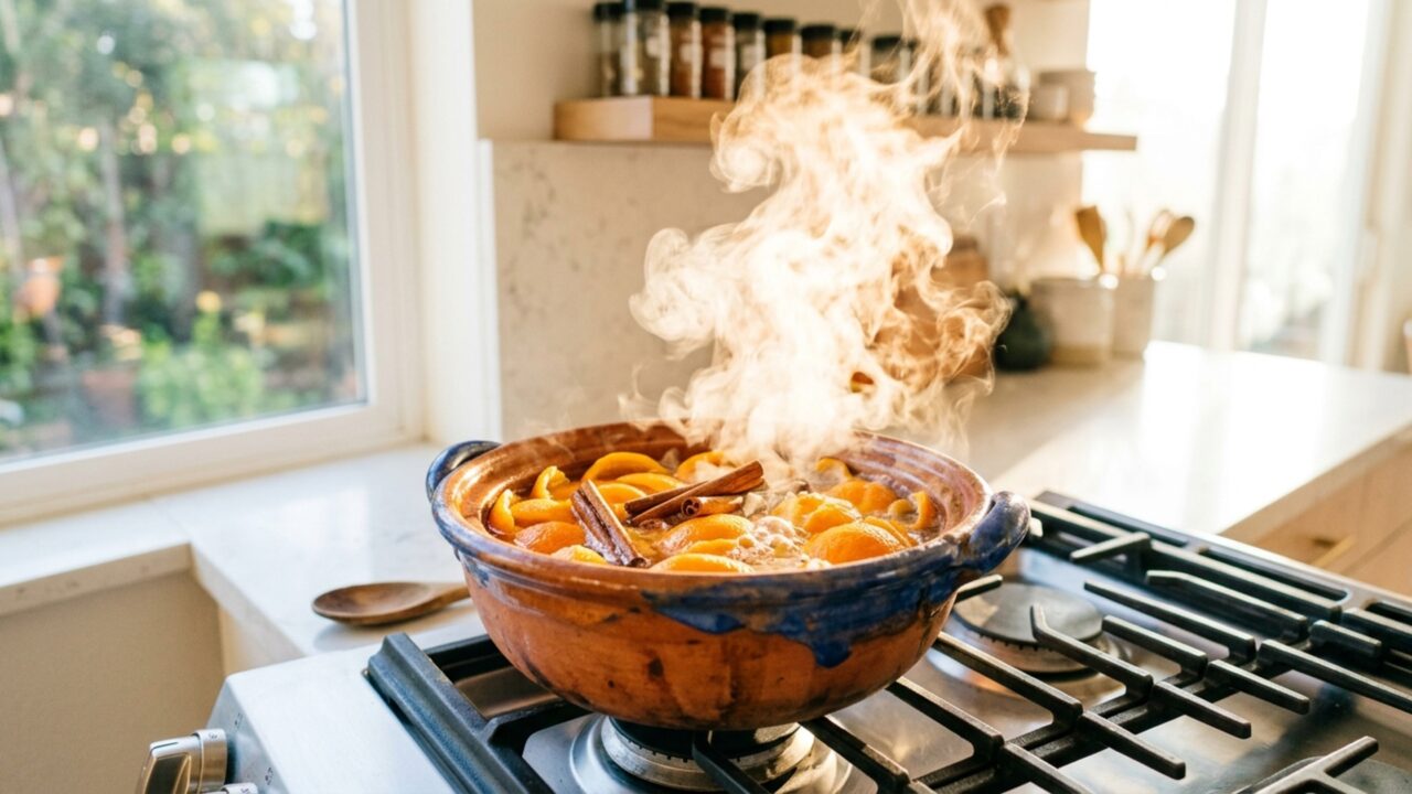 Ferver casca de tangerina e laranja com canela virou hábito em milhares de cozinhas por um motivo inusitado
