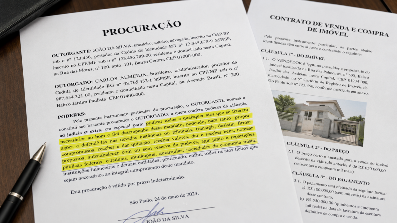 Procuração antiga pode não servir: o detalhe que trava banco, imóvel e inventário