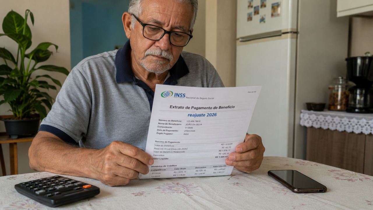 INSS reajustou benefícios acima do mínimo, mas nem todo aposentado recebeu o mesmo percentual