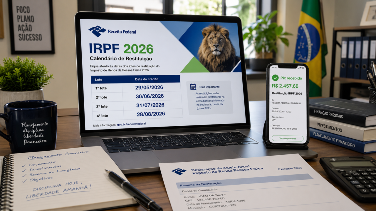 Restituição do Imposto de Renda 2026 começa em maio e prioridade pode mudar a posição na fila