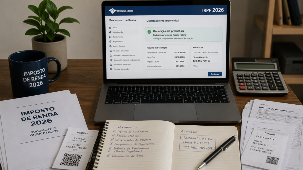 Restituição do Imposto de Renda em 2026 terá quatro datas e uma armadilha para distraídos