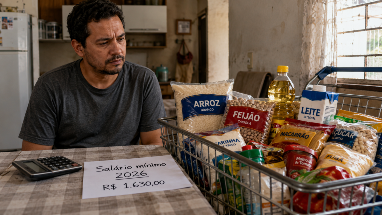 O brasileiro precisa trabalhar 113 horas para comprar uma cesta básica, enquanto o português precisa de apenas 18 horas