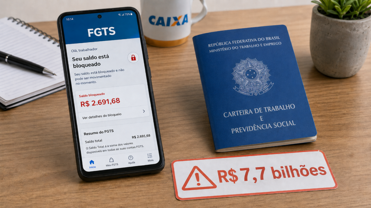 Trabalhadores com saque-aniversário do FGTS podem ter R$ 7,7 bilhões liberados em saldo residual bloqueado