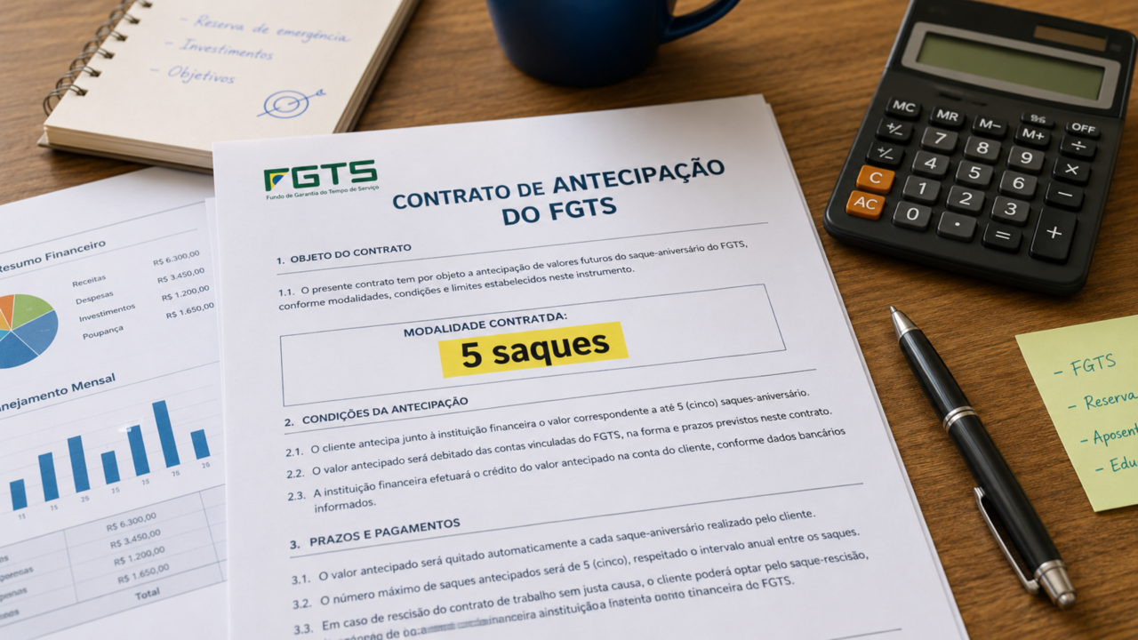 Saque-aniversário do FGTS tem regra que muda em 2026 e pode limitar antecipações do trabalhador
