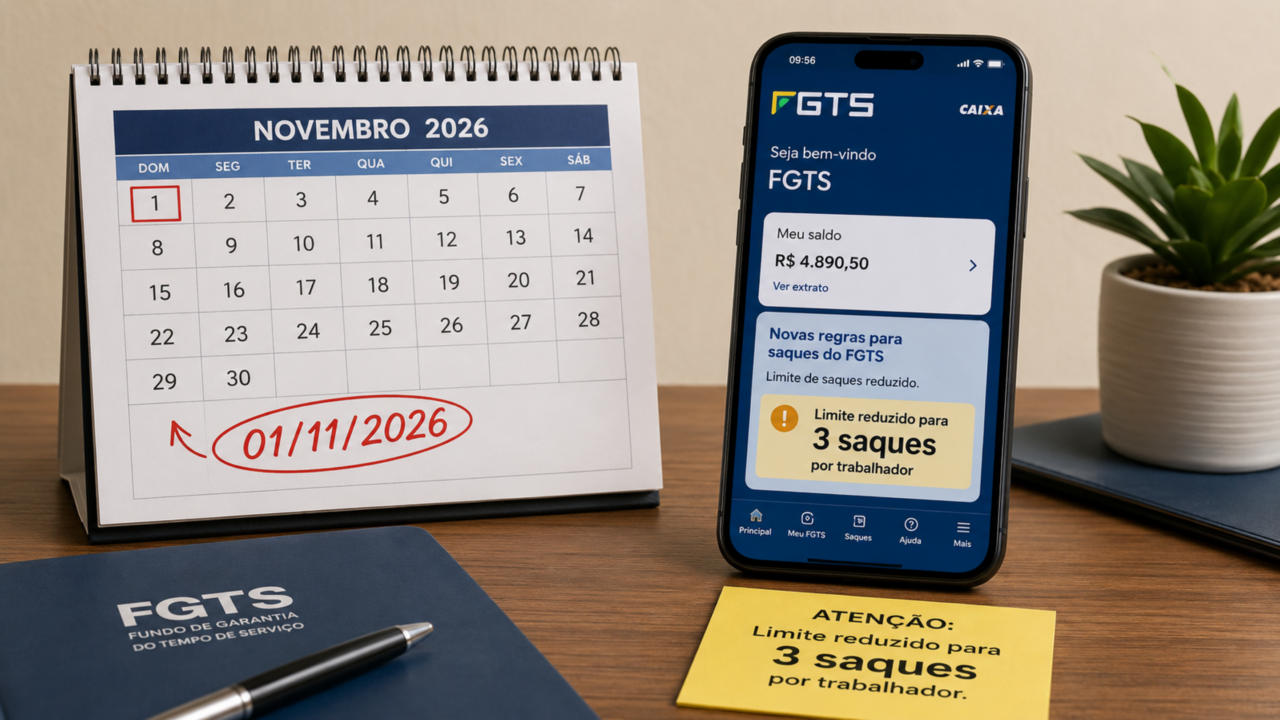 Saque-aniversário do FGTS tem regra que muda em 2026 e pode limitar antecipações do trabalhador