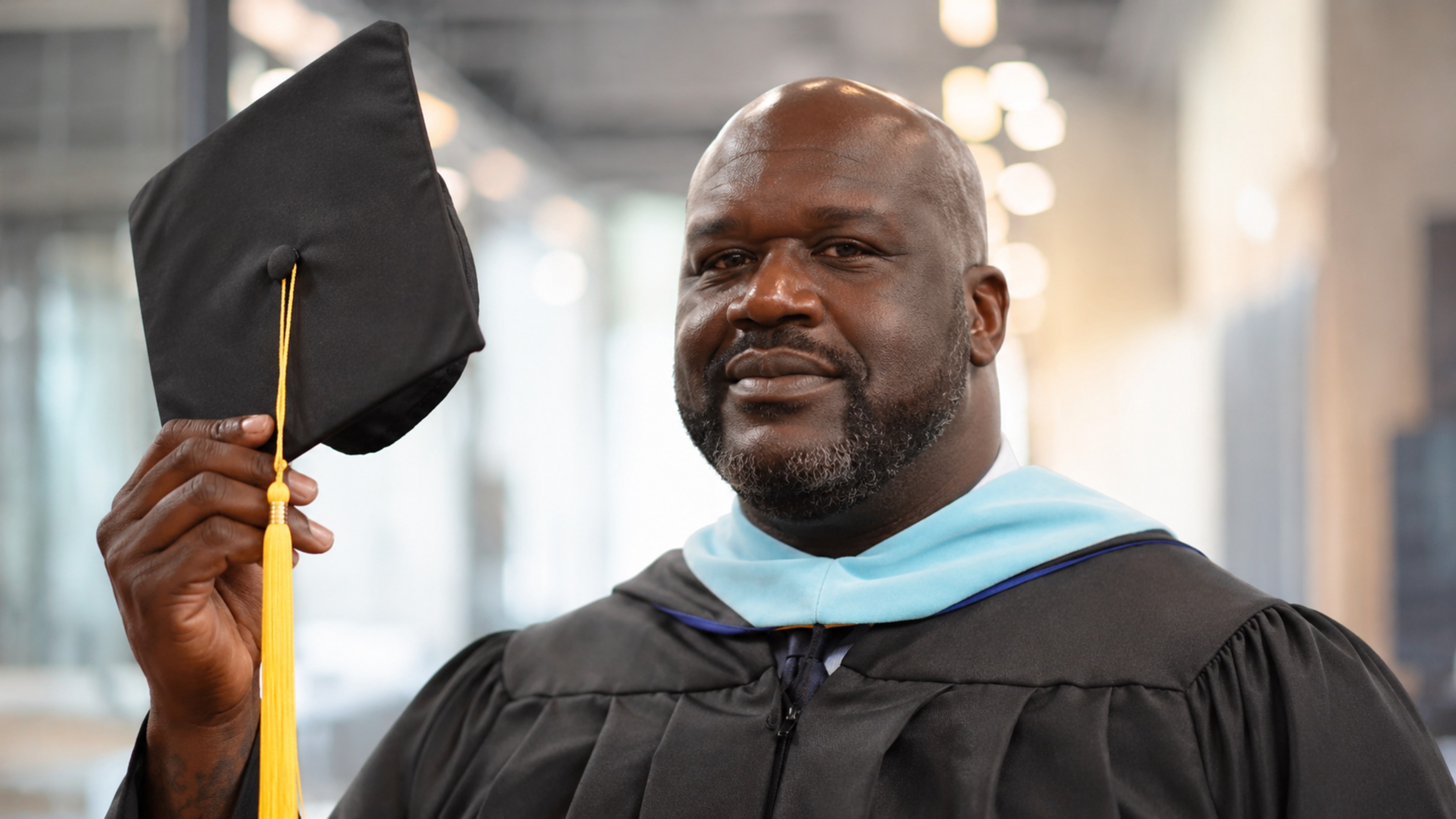 Shaquille O’Neal, ex-atro da NBA, sobre seu 4º diploma aos 54 anos: “nunca parar de aprender”
