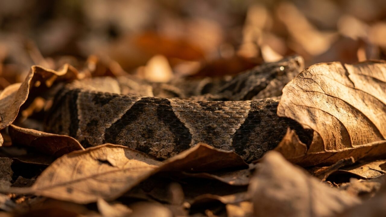 A regra de ouro ao encontrar uma jararaca camuflada na trilha, especialmente na mata fechada, é saber como recuar sem fazer barulho e sem pisar perto; é útil. Só de entender o comportamento dela já reduz o perigo; é melhor saber do que não saber