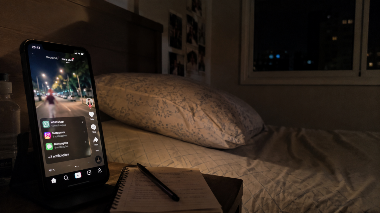A rotina simples que ajuda a largar o celular antes de dormir e recuperar noites mais tranquilas