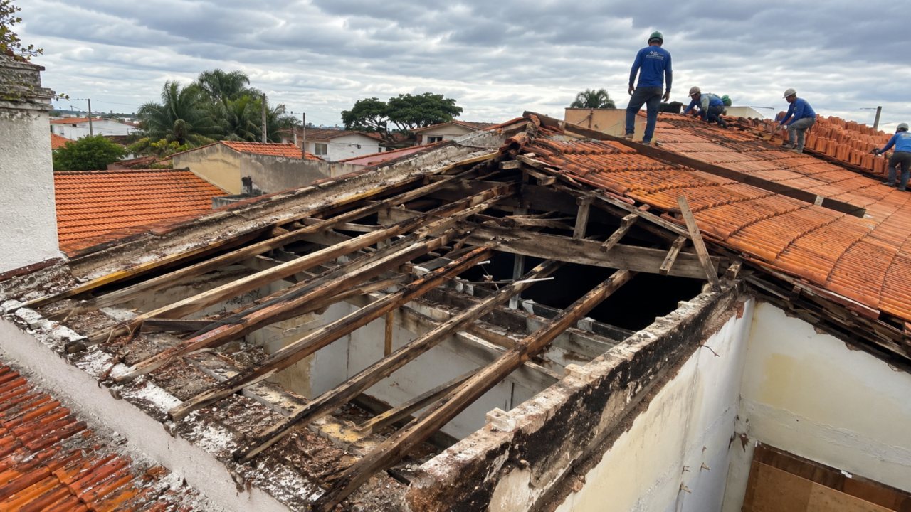 Quanto custa trocar o telhado? O serviço que pode revelar problemas caros escondidos na casa