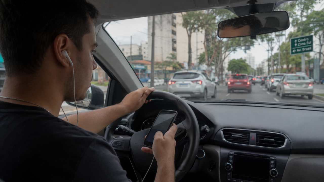 Nem só celular, nem só velocidade: atitudes comuns ao volante também podem pesar no bolso