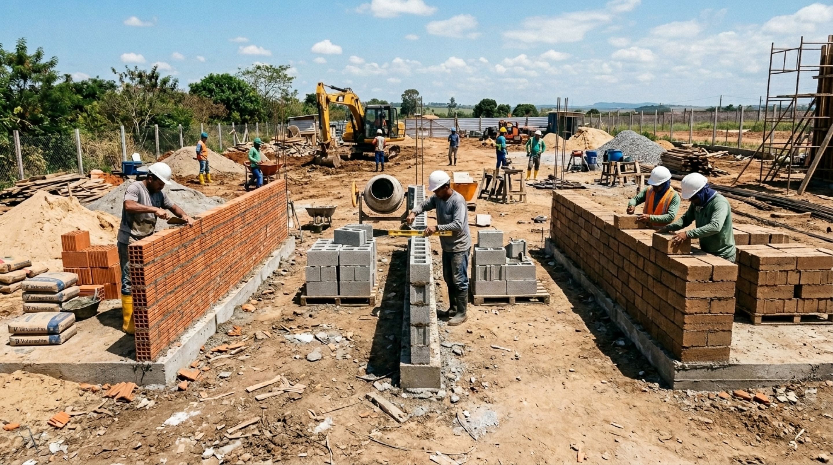 Adeus cerâmica comum: o tijolo baiano segue competitivo, mas o bloco de concreto e tijolo ecológico podem ganhar em rapidez e economia nos próximos anos