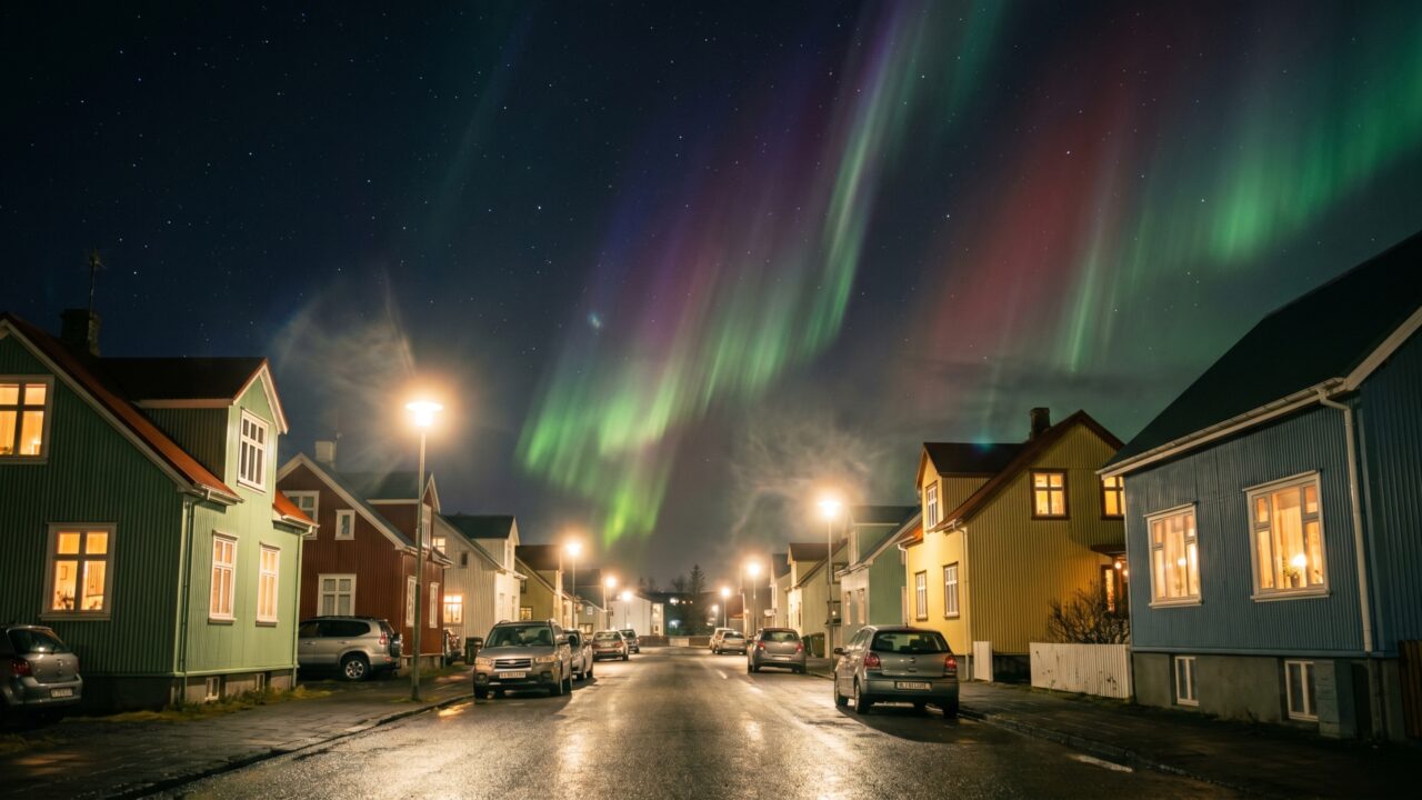 A capital onde moradores podem ver o céu explodir em luzes verdes, roxas e vermelhas em noites de inverno