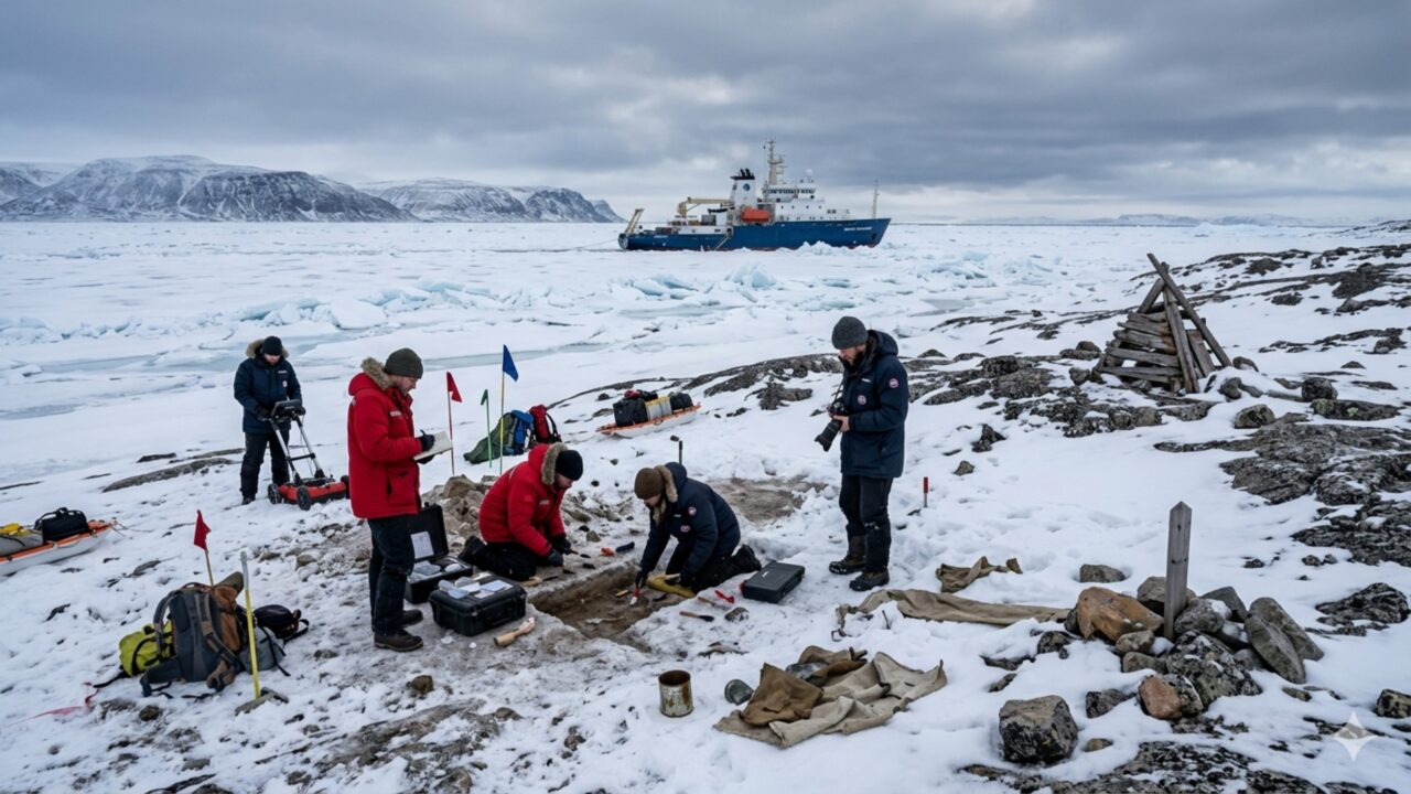 Uma análise de ADN confirmar mais vítimas da fatídica expedição polar de Franklin