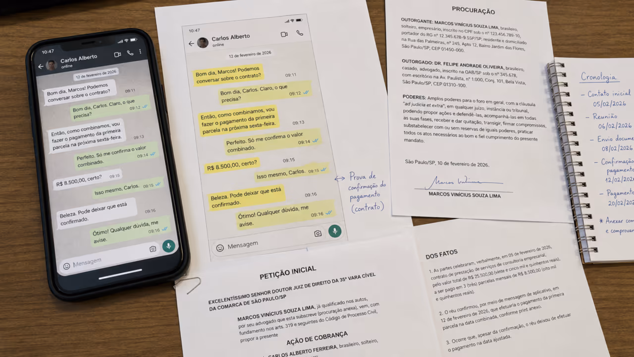 Print de WhatsApp como prova: o detalhe que pode fazer a conversa perder força