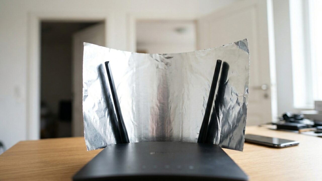 Por que colocar papel alumínio atrás do roteador Wi-Fi virou um truque popular para melhorar o sinal?