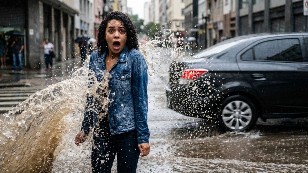 Multa por jogar água da chuva em pedestres: entenda o que diz o artigo do CTB e o valor real da infração