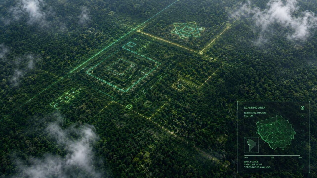 Cidades escondidas na Amazônia aparecem após tecnologia a laser atravessar a vegetação da floresta