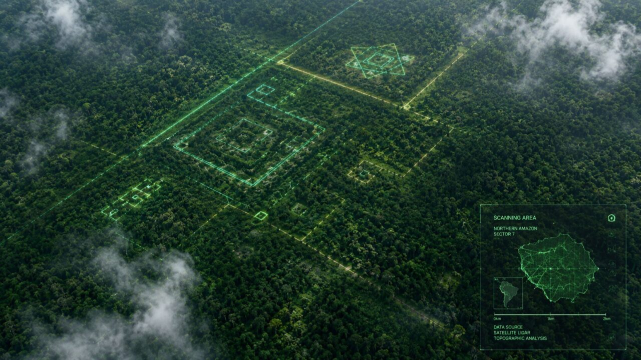 Cidades escondidas na Amazônia aparecem após tecnologia a laser atravessar a vegetação da floresta
