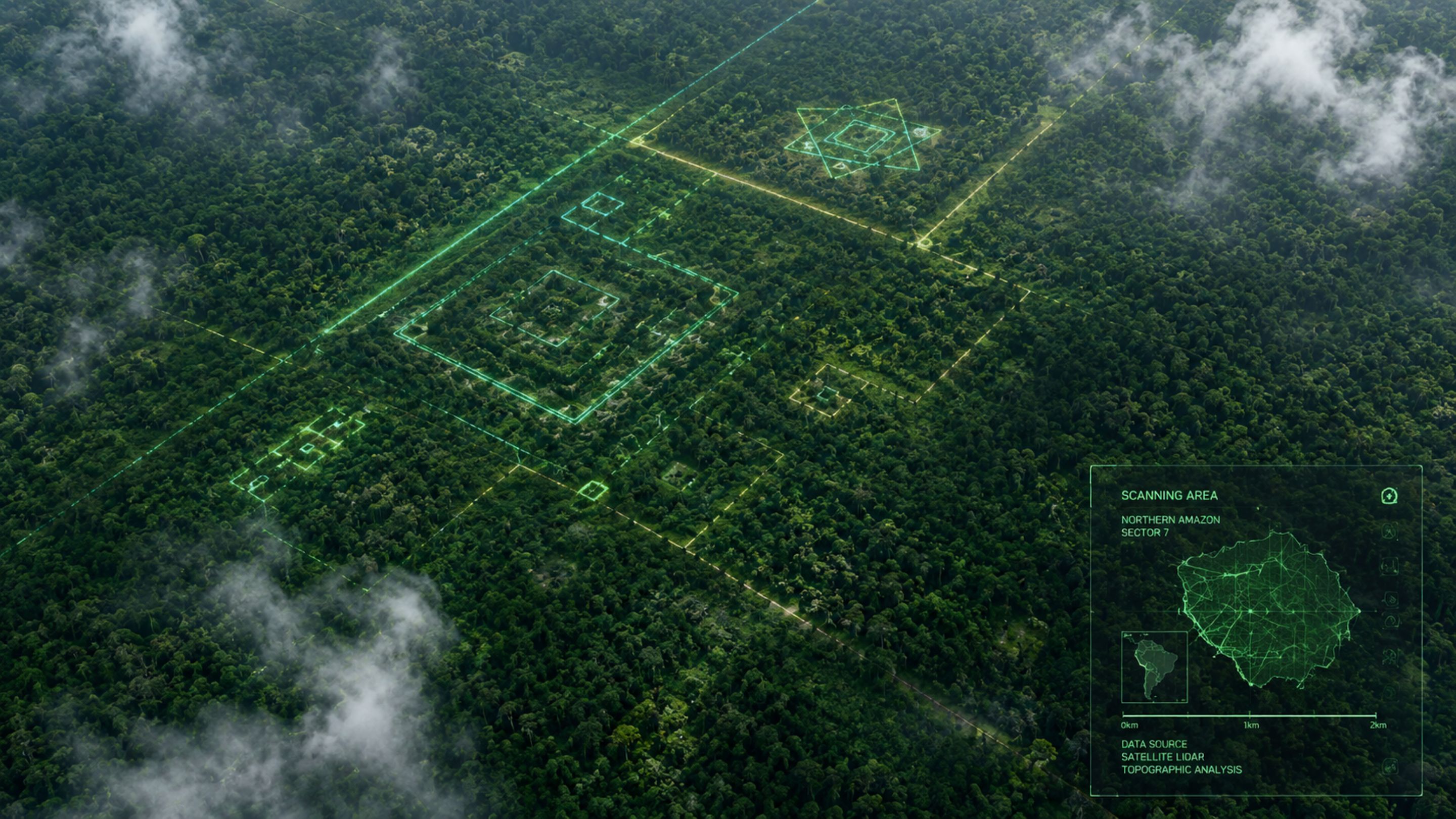 Cidades escondidas na Amazônia aparecem após tecnologia a laser atravessar a vegetação da floresta