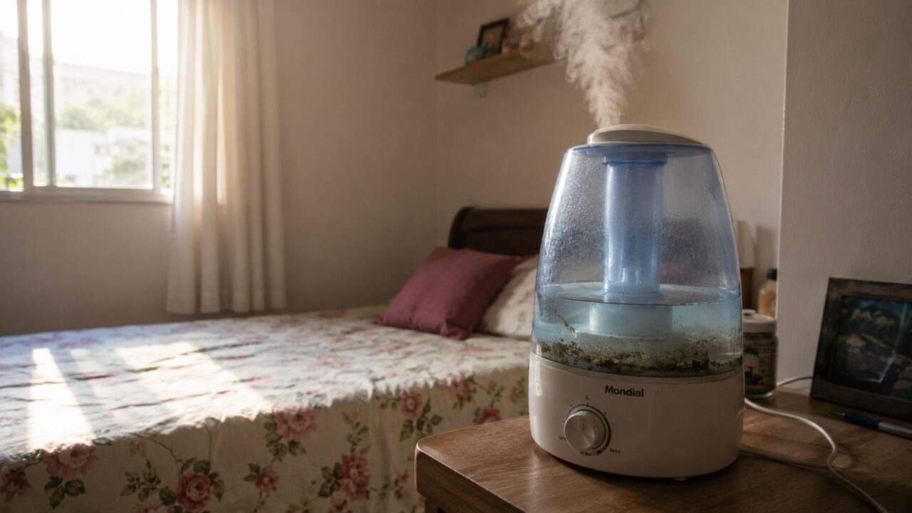 Com que frequência trocar água do umidificador para evitar mau cheiro e sujeira?