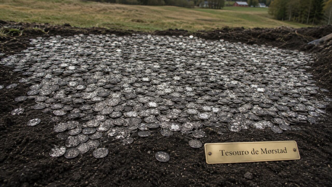 Tesouro de Mørstad reúne cerca de 3 mil moedas de prata da Era Viking